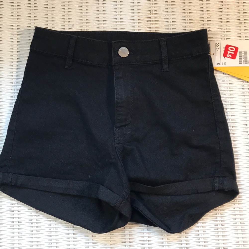 NWT black high waisted shorts
